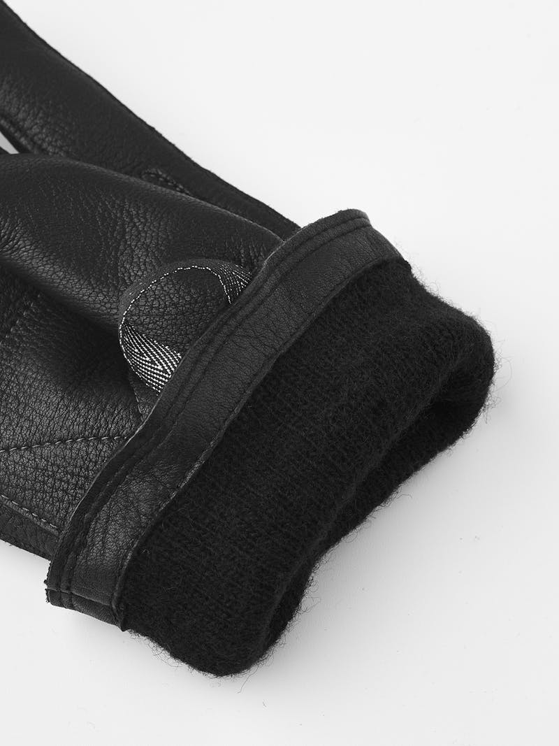Black machine-sewn deerskin glove
 (2 of 6)