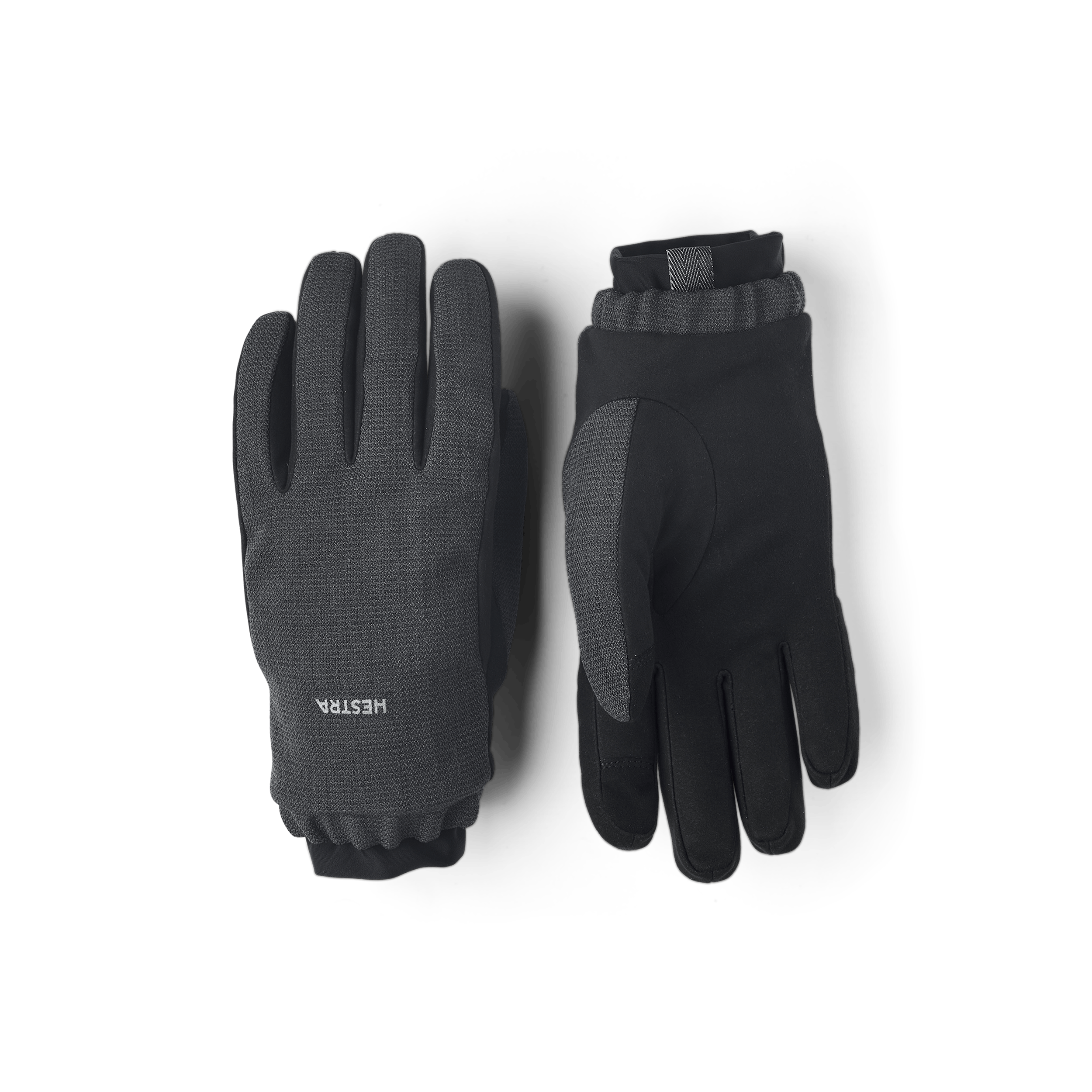 Dark gray fabric glove with black palm
 (1 of 4)