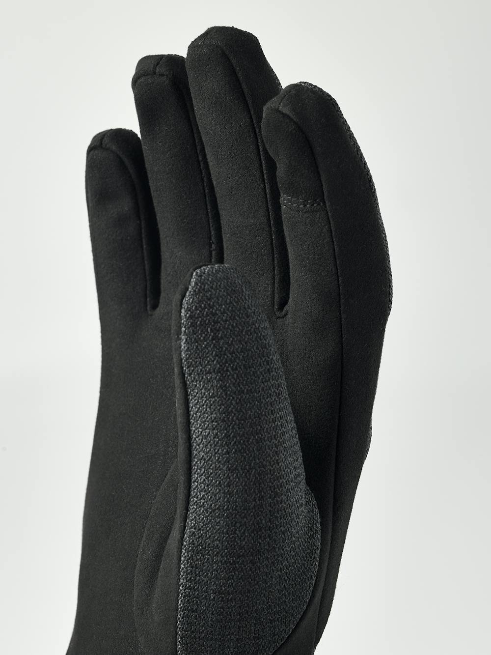 Dark gray fabric glove with black palm
 (3 of 4)