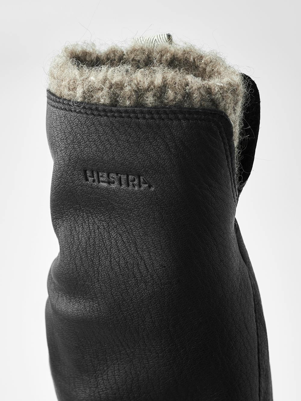 Black deerskin mitten with extended wool lining
(3 of 5)