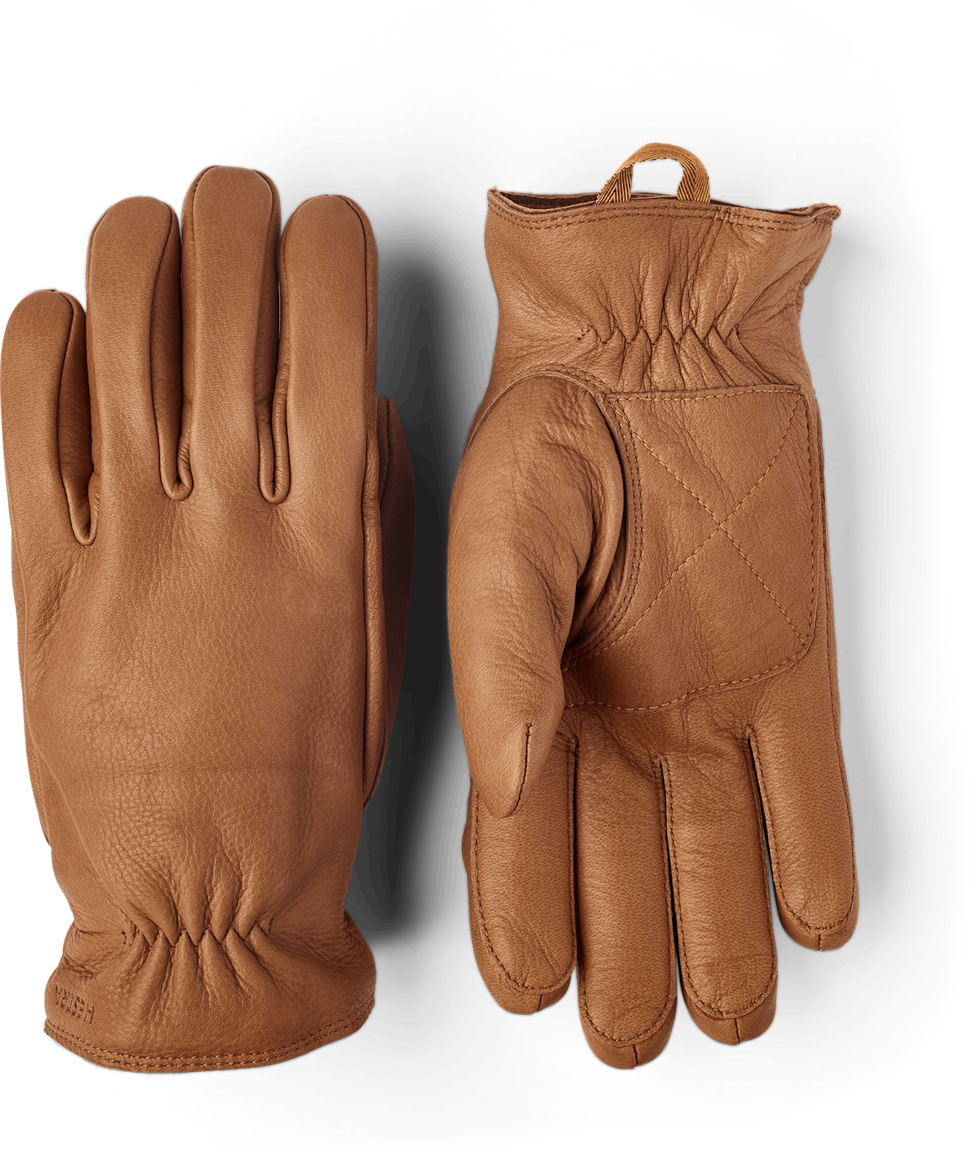 Light brown machine-sewn deerskin glove
 (1 of 7)