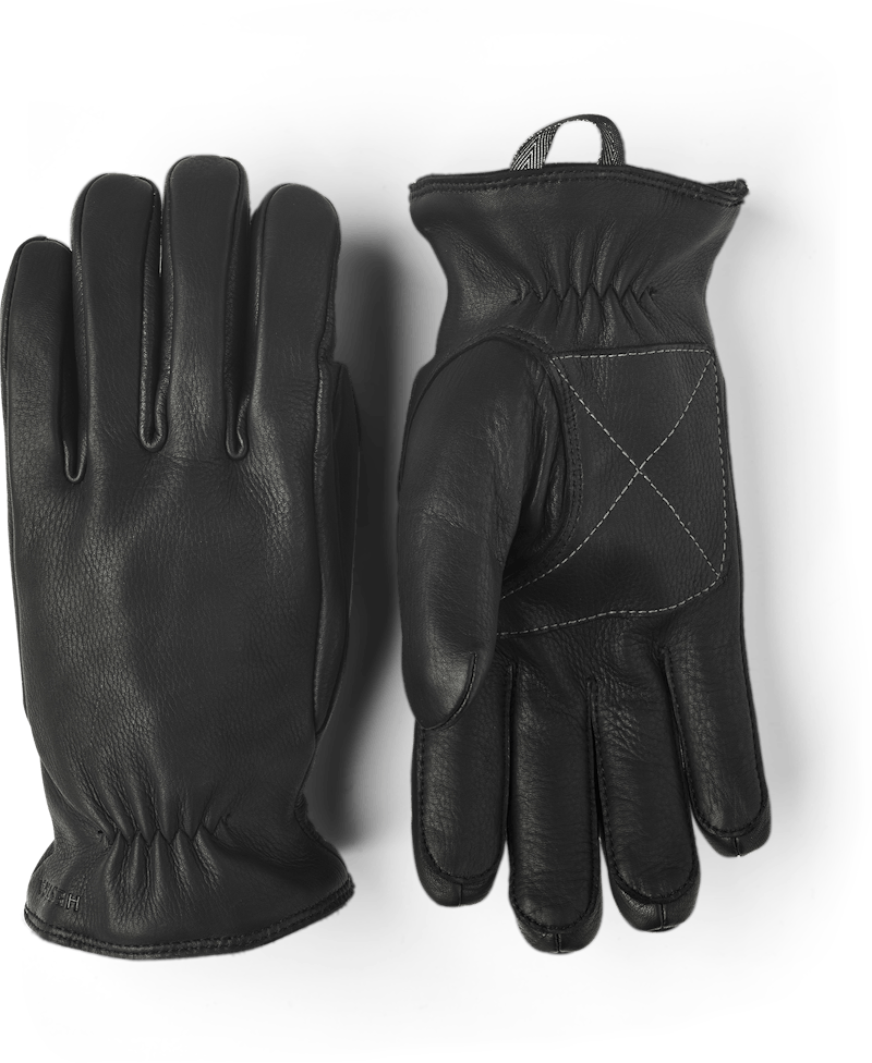 Black machine-sewn deerskin glove
 (1 of 4)