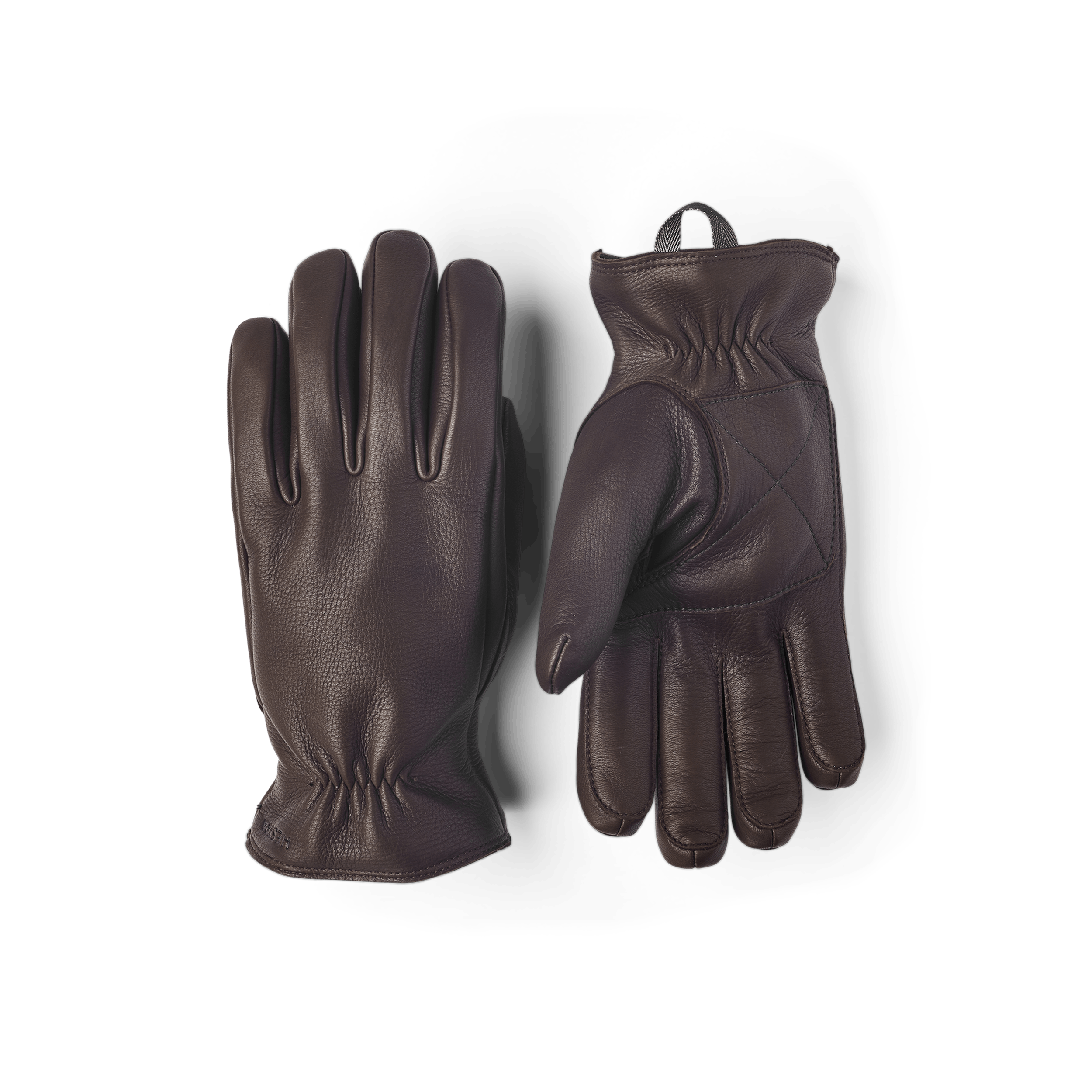 Brauner maschinengenähter Handschuh aus Hirschleder
(1 oder 4)