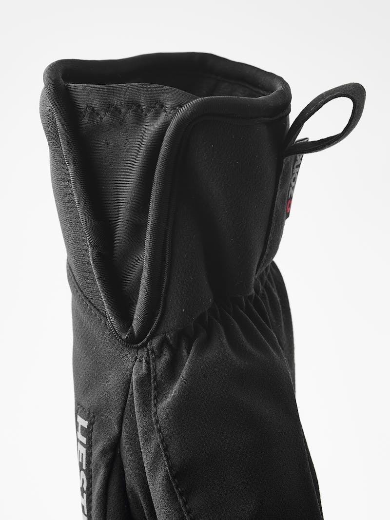 Black fabric lobster glove with synthetic suede palm (4 of 5)