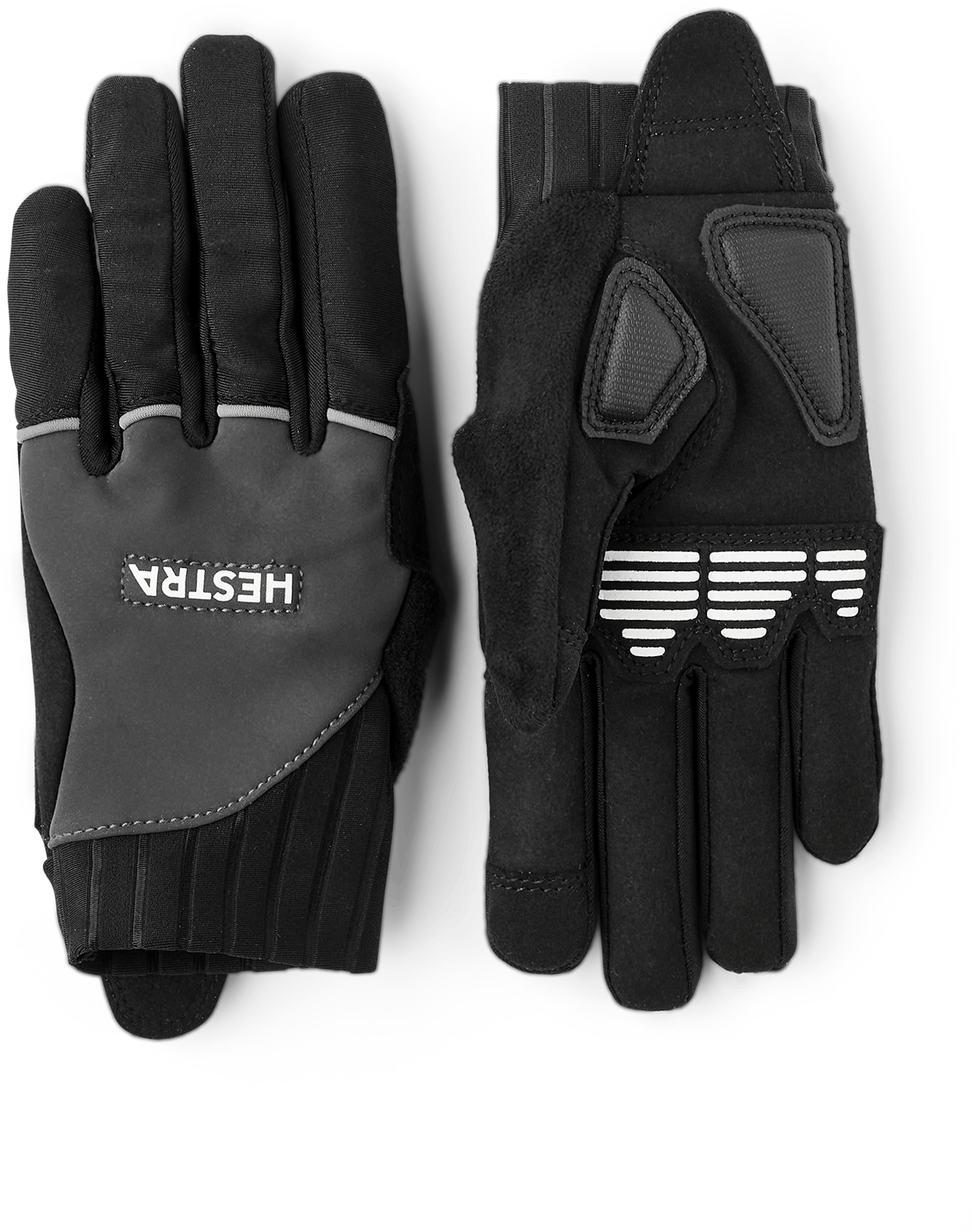 Bike Reflective Jr 5-finger in the color Dark grey (1 of 6)