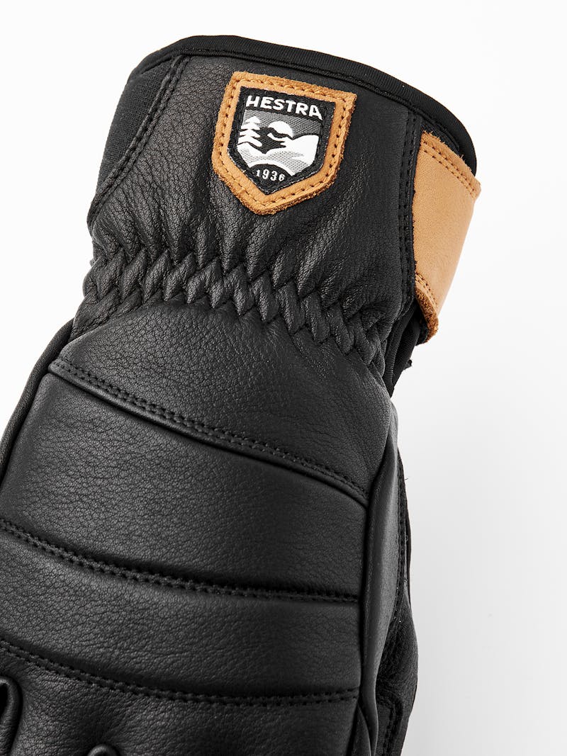 Black cow hide ski glove
 (2 of 5)