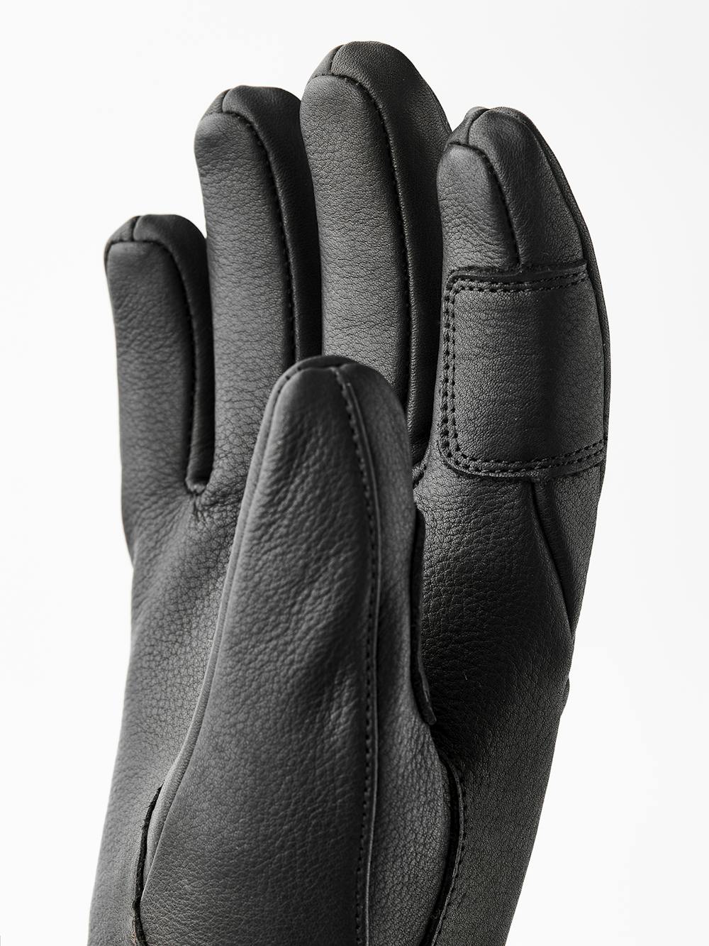 Black cow hide ski glove (4 of 5)