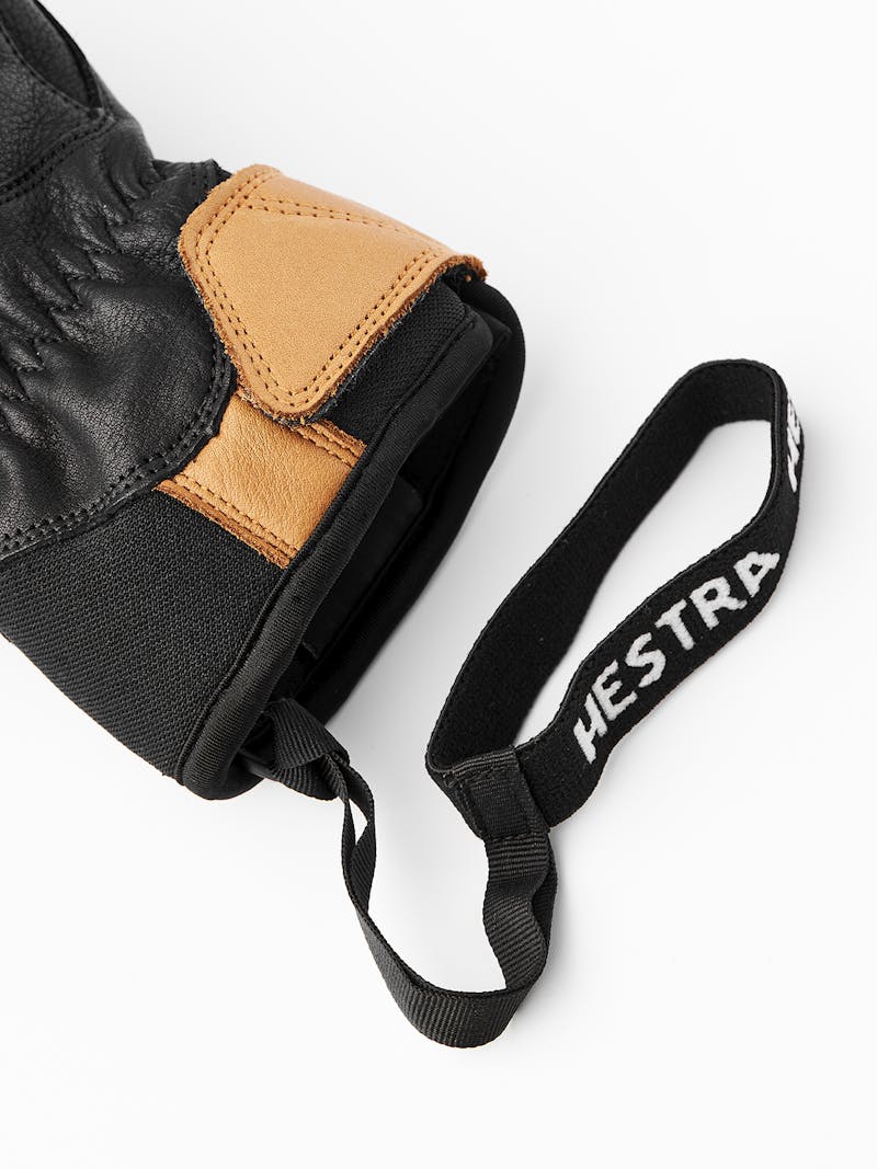 Black cow hide ski glove
 (5 of 5)
