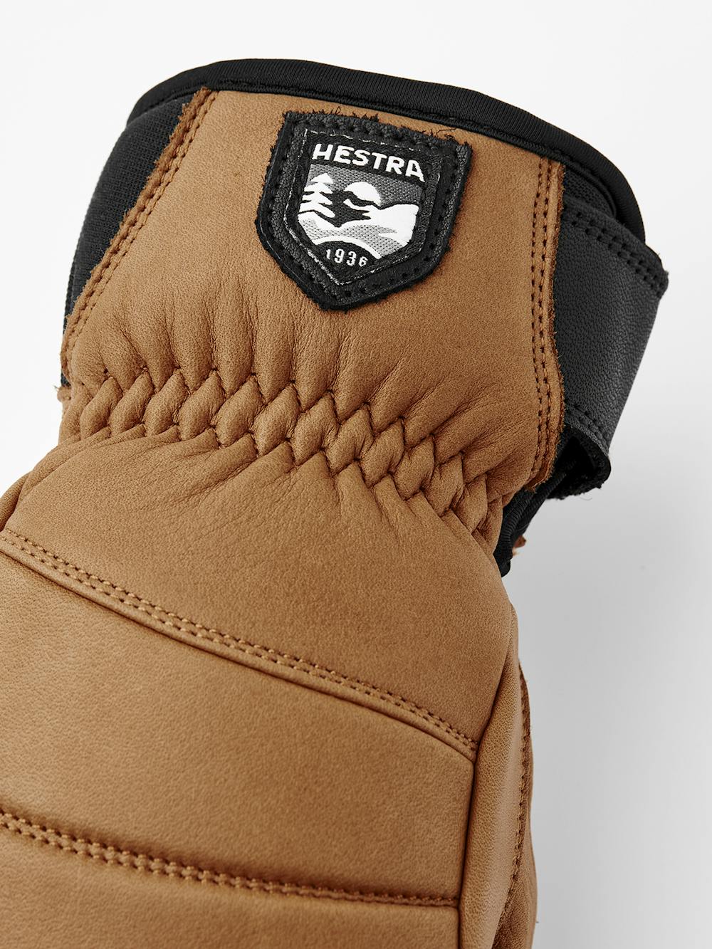 Light brown cow hide ski glove (2 of 5)
