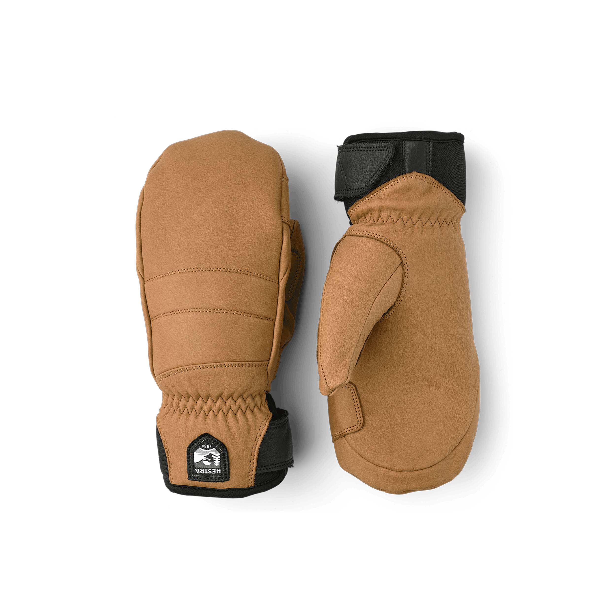 Light brown cow hide mitten (1 of 5)