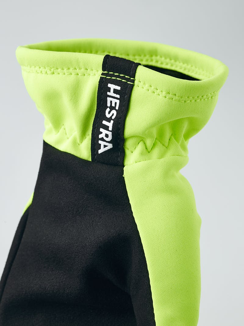 Gelber Fausthandschuh aus Stoff (3 oder 4)