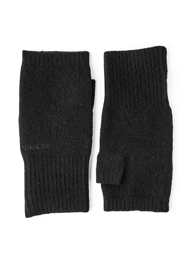 Black knitted cashmere wrist warmer (1 of 3)