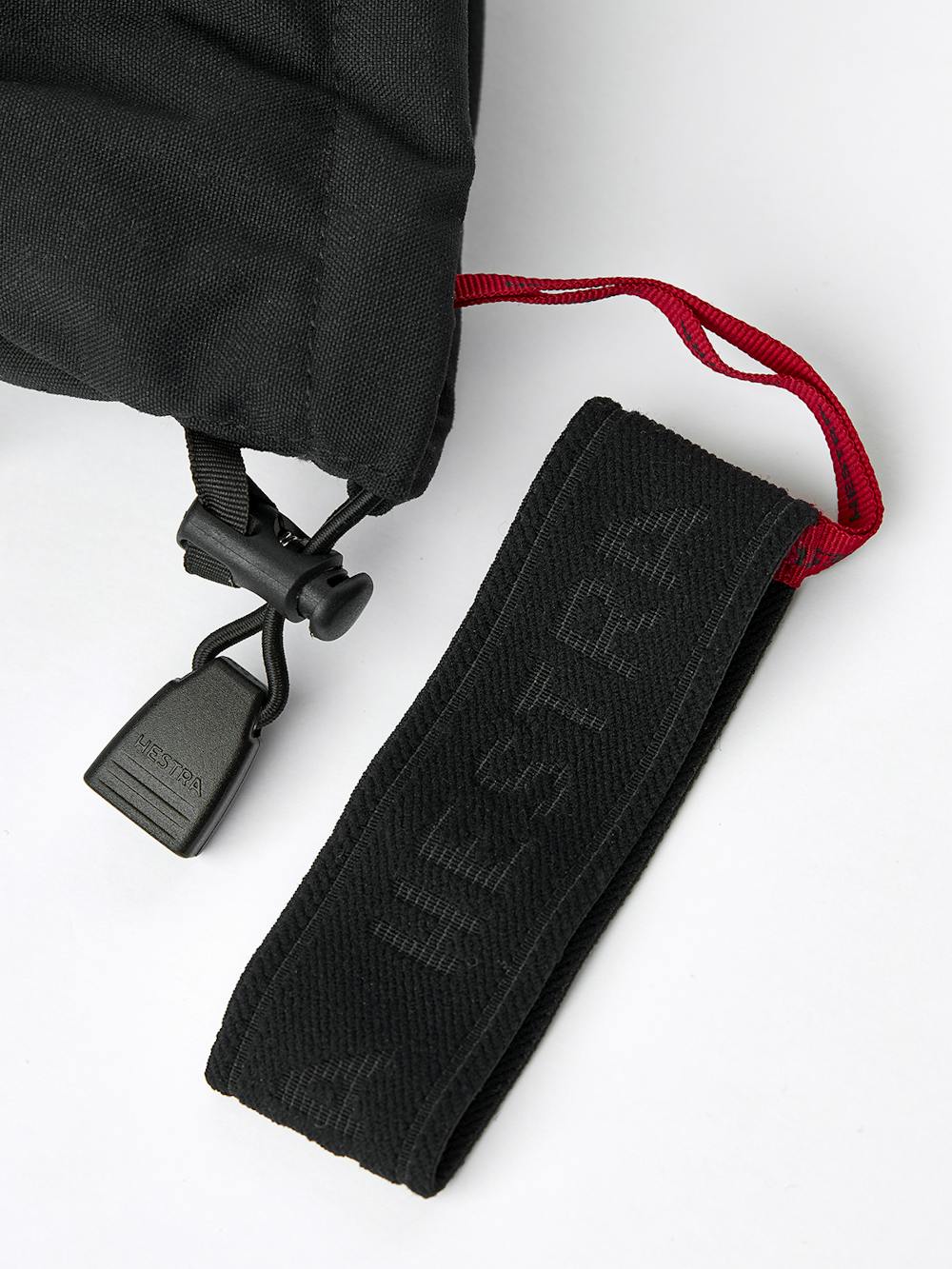 Black ski glove with white goat leather palm and wrist adjustment (7 of 7)