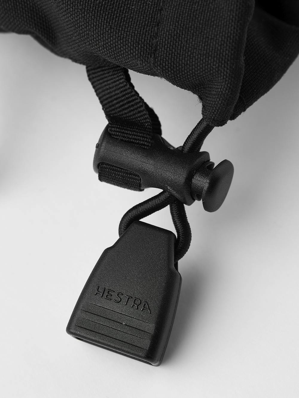 Black mitten with white goat leather palm and wrist adjustment (6 of 9)