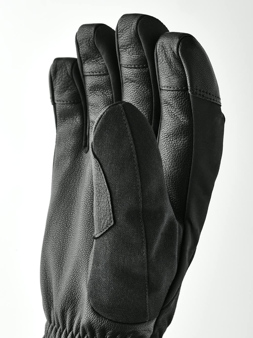 Black ski glove with goat leather palm (2 of 5)