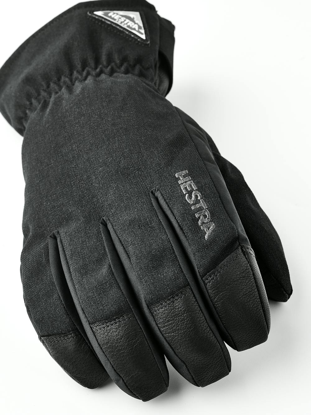 Black ski glove with goat leather palm (3 of 5)