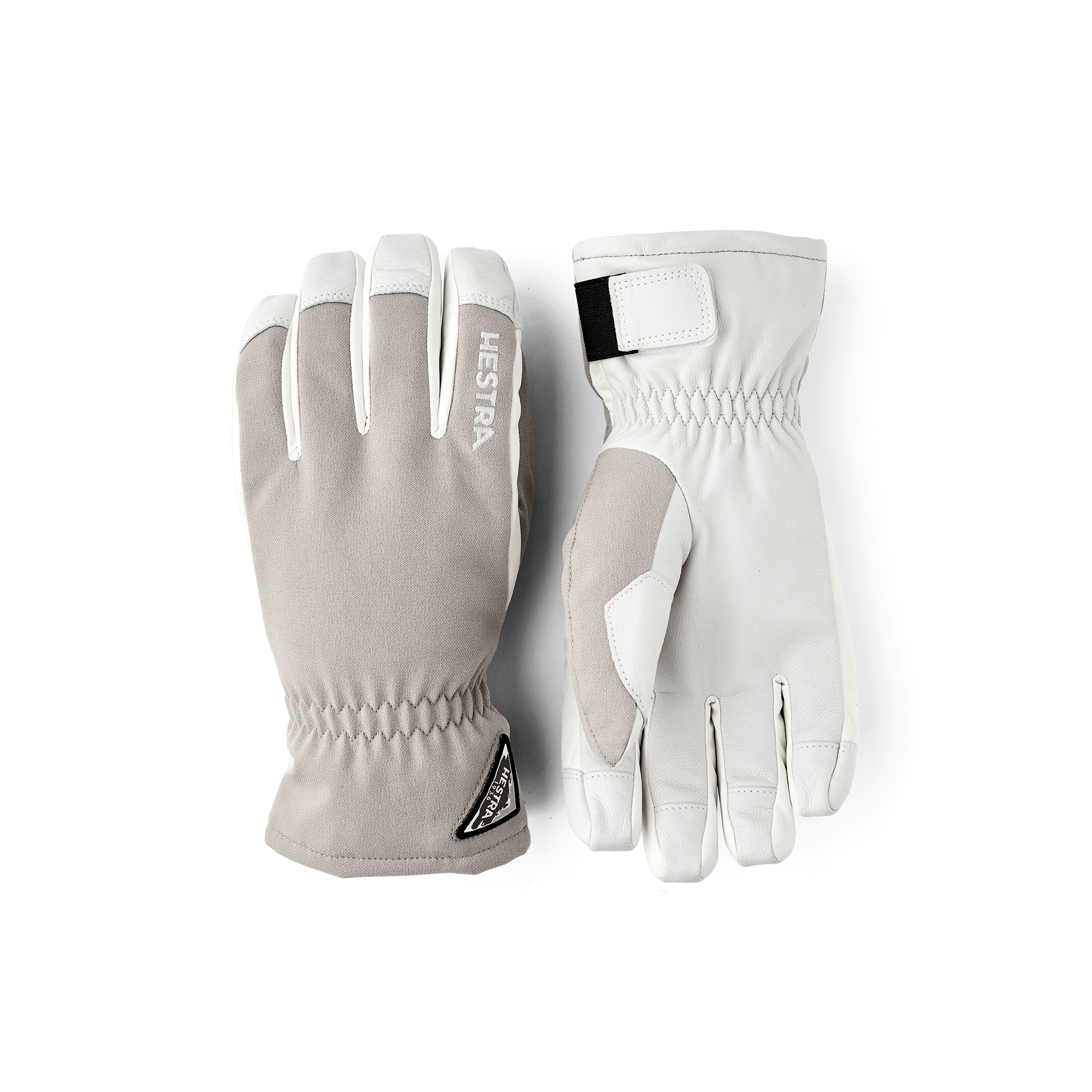 Beige skidhandske med vitt getskinn i innerhanden
(1 av 6)