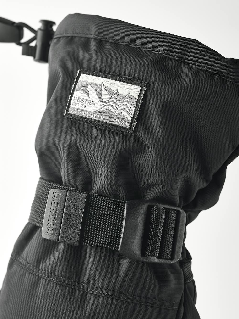 Black fabric mitten with synthetic palm   (5 of 5)