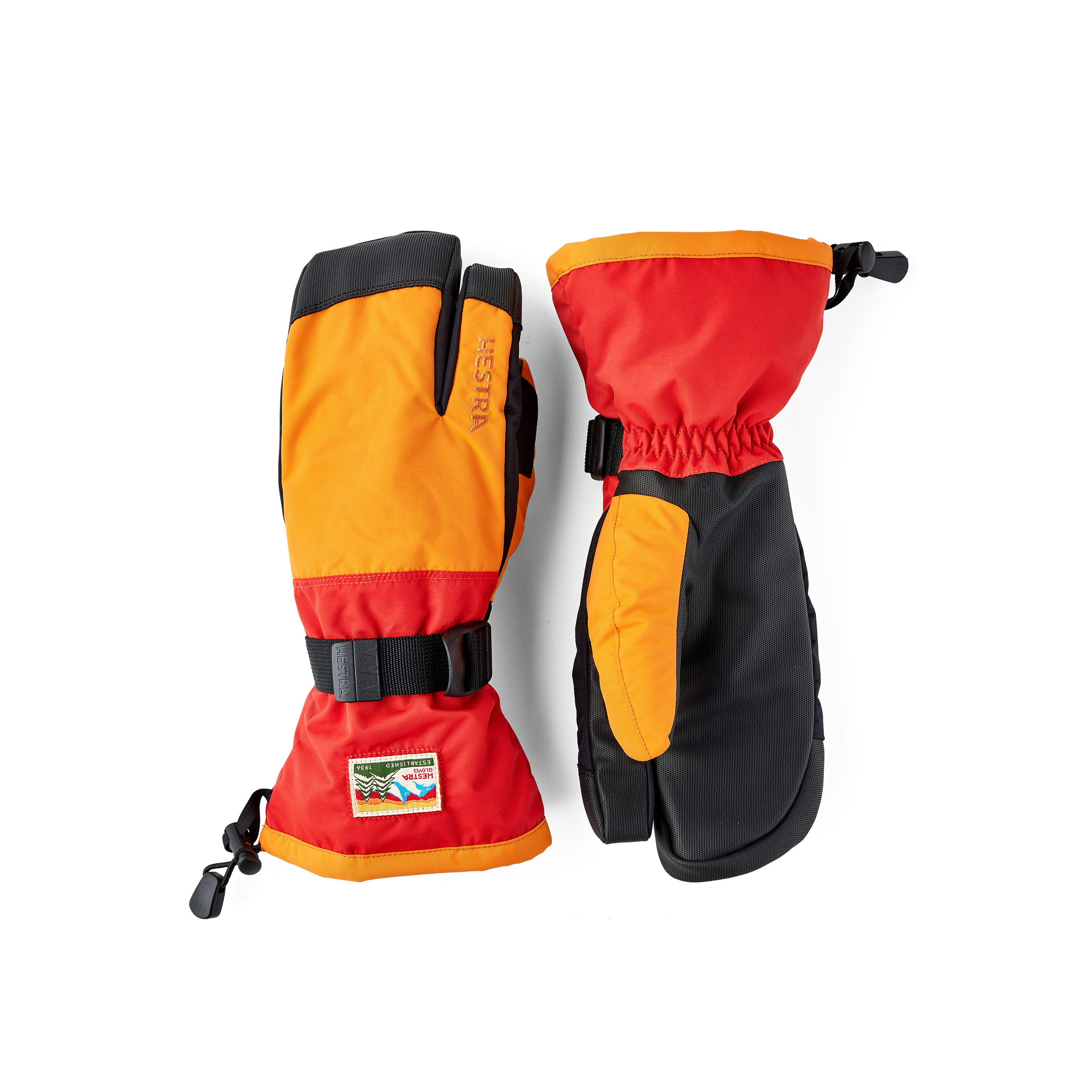 Hestra オレンジ ミトングローブ 1075_e02531e4a7-3002742-510550