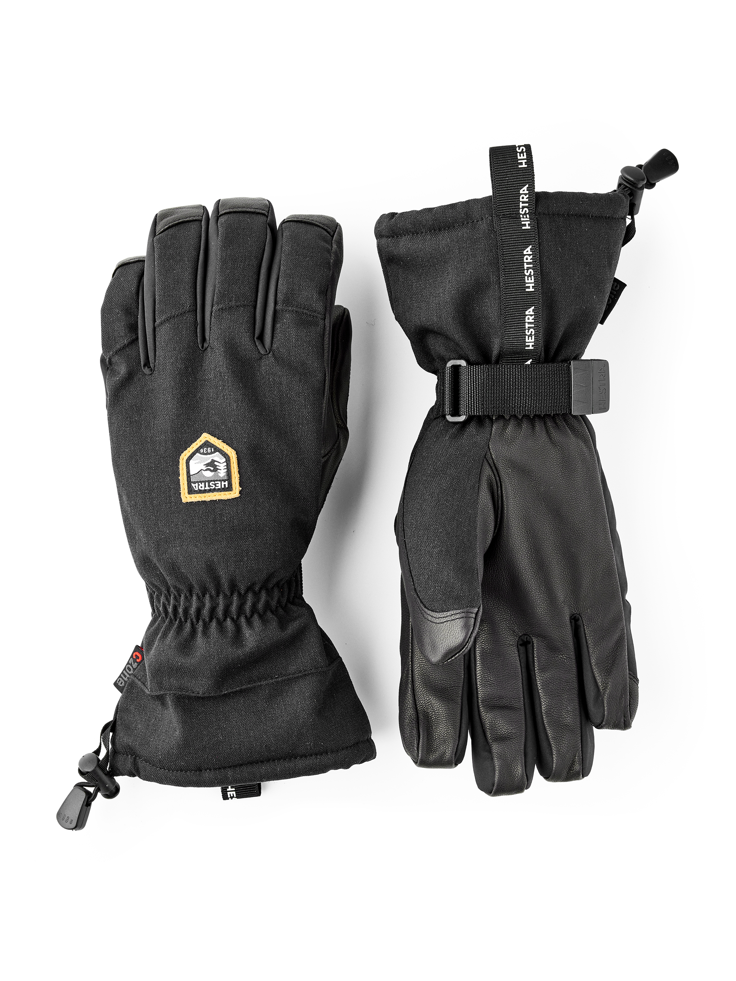 Army Leather Heli Ski GTX® + Gore grip technology 5-finger - Black | Hestra  Gloves