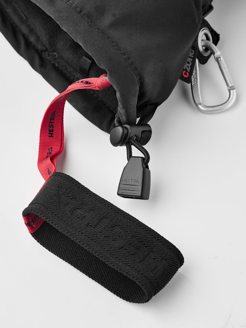 Black thermal glove with black goat leather palm
 (6 of 7)