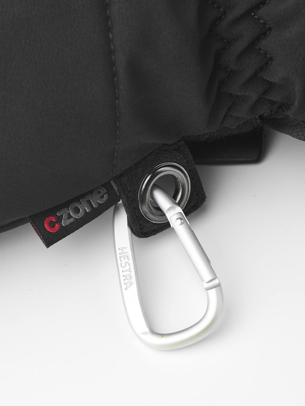 Black thermal mitten with black goat leather palm (6 of 7)