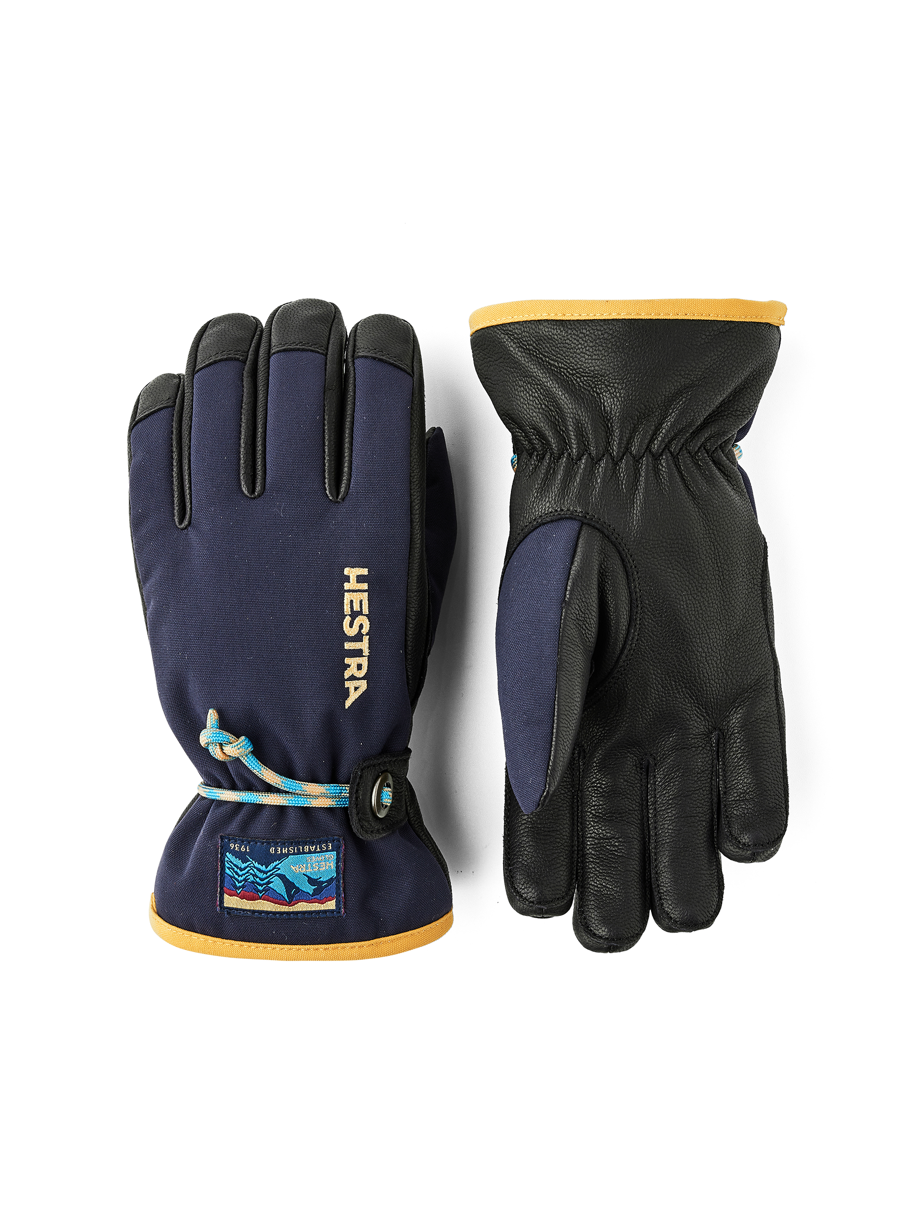 Hestra Wakayama 5 Finger Winter Glove in store Navy & Black (Discontinued)