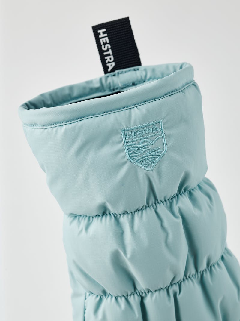 Mint blue fabric mitten (5 of 5)