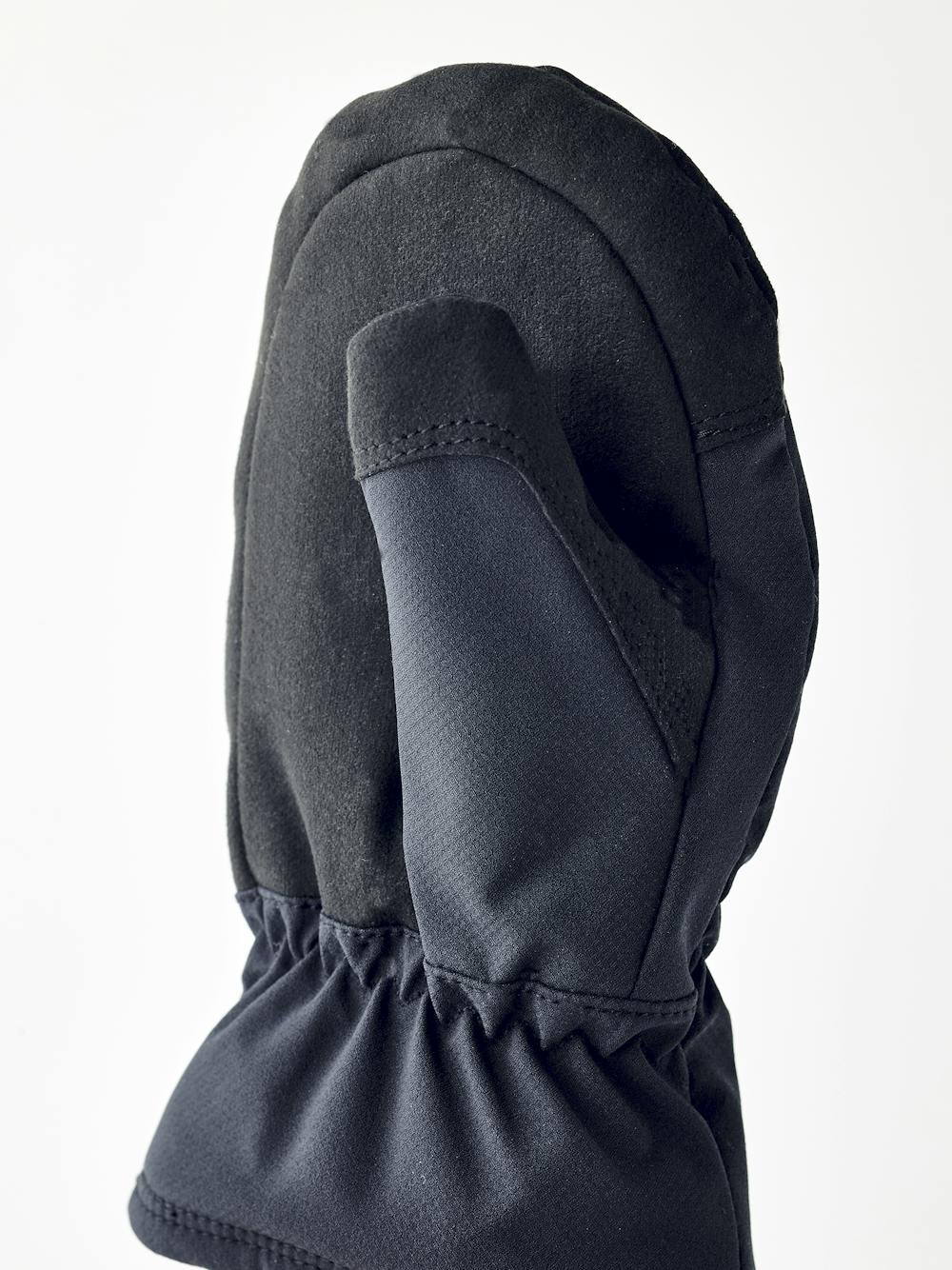 Black fabric mitten with synthetic suede palm (4 of 4)