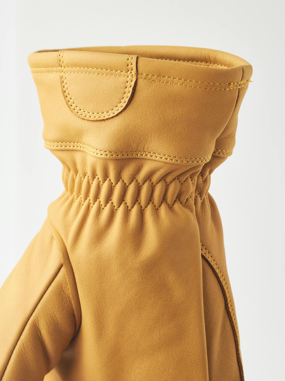 Light yellow cow hide mitten (5 of 5)