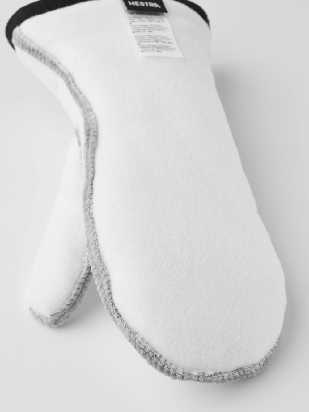 White machine-sewn liner mitten (2 of 4)