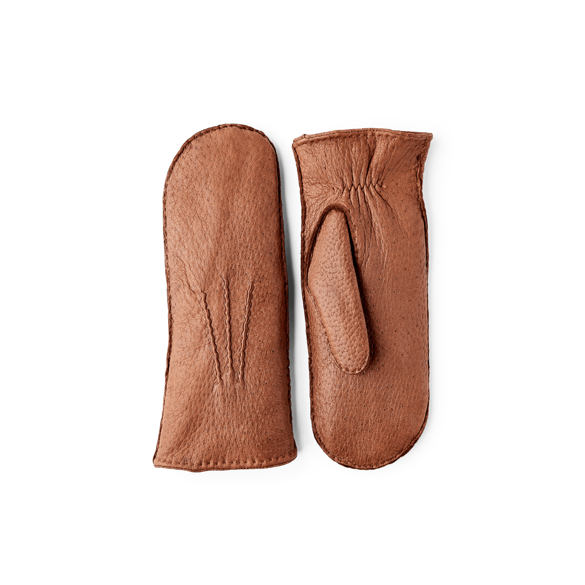 Light brown hand-sewn peccary leather mitten
 (1 of 5)