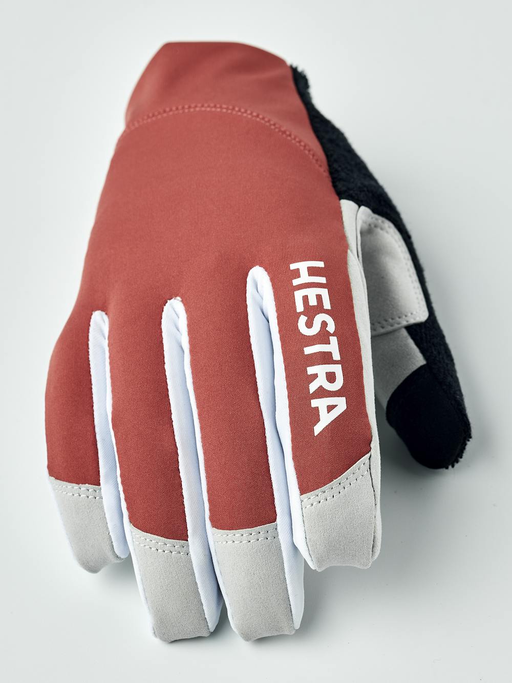 Spiro Long 5-finger in the color Rust / Light grey (4 of 6)