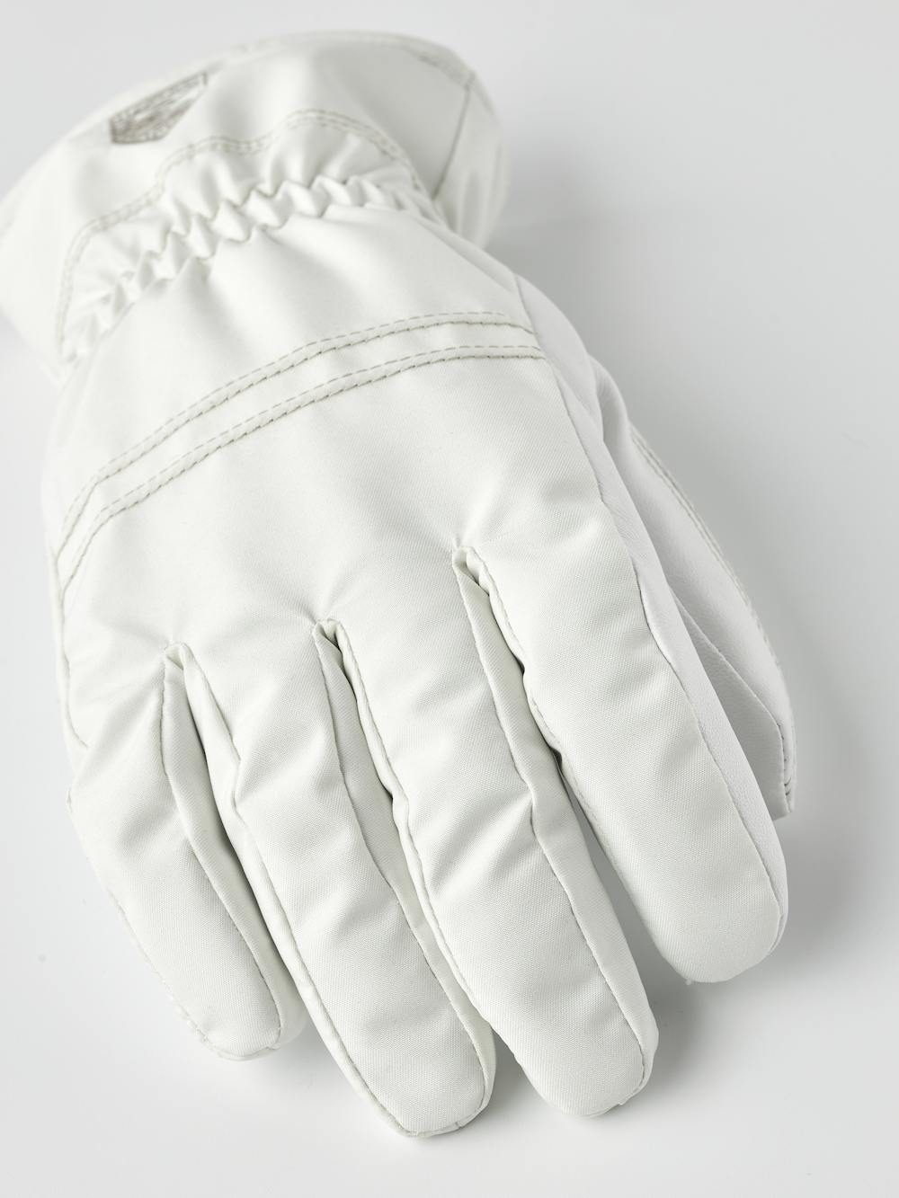Women's Primaloft Leather 5-finger i färgen Ivory (4 av 4)