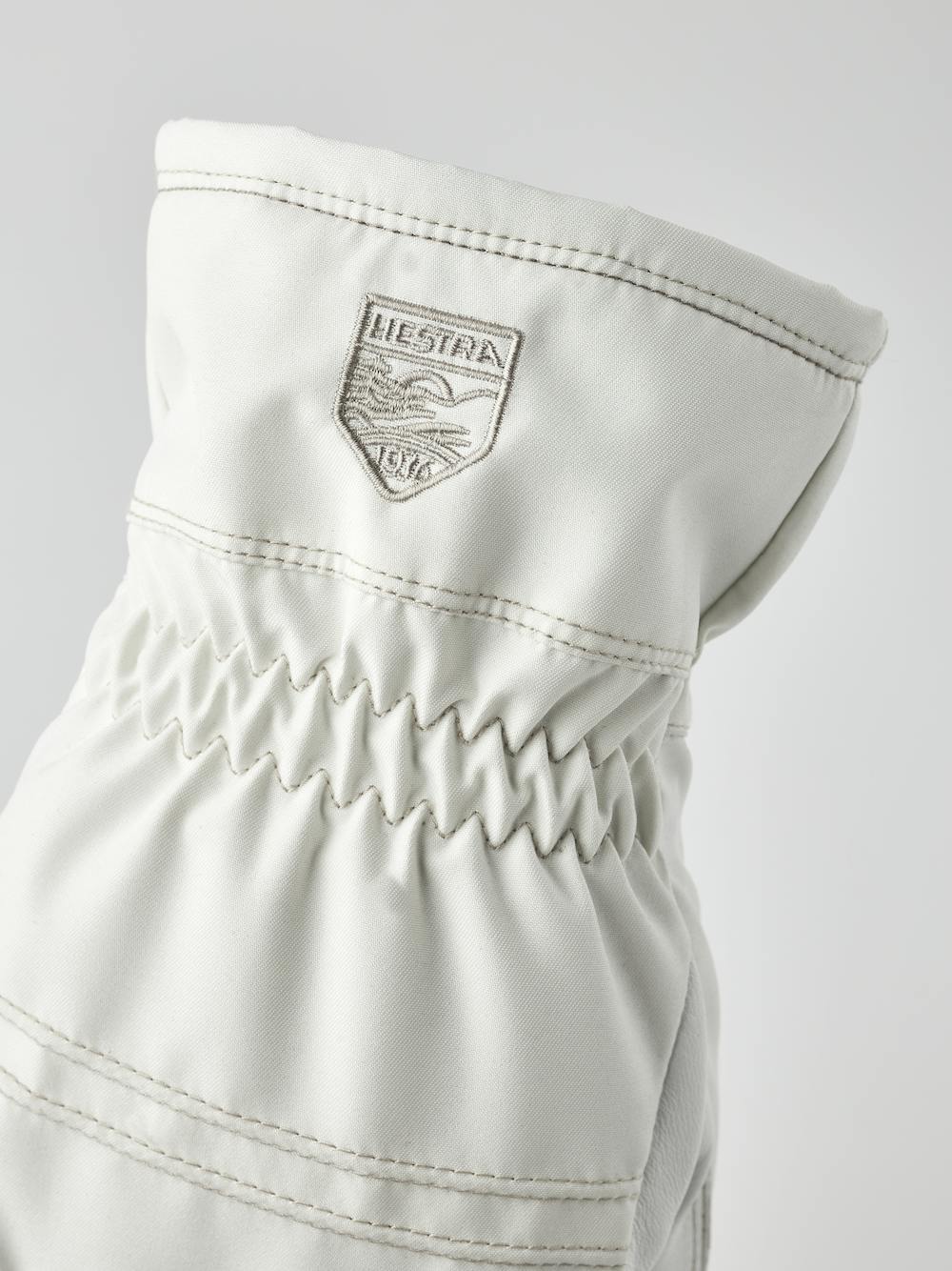 Women's Primaloft Leather 5-finger i färgen Ivory (3 av 4)