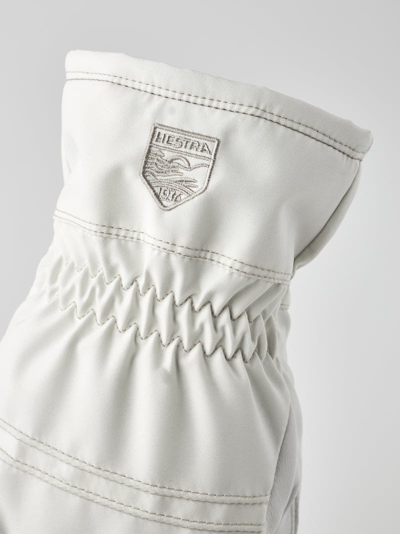 Women's Primaloft Leather 5-finger in der Farbe Elfenbein (3 oder 4)