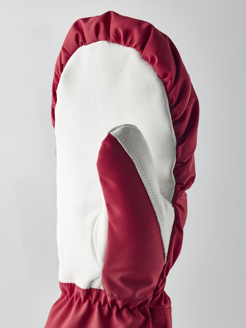 Women's Primaloft Leather Mitt in the color Red (2 of 5)
