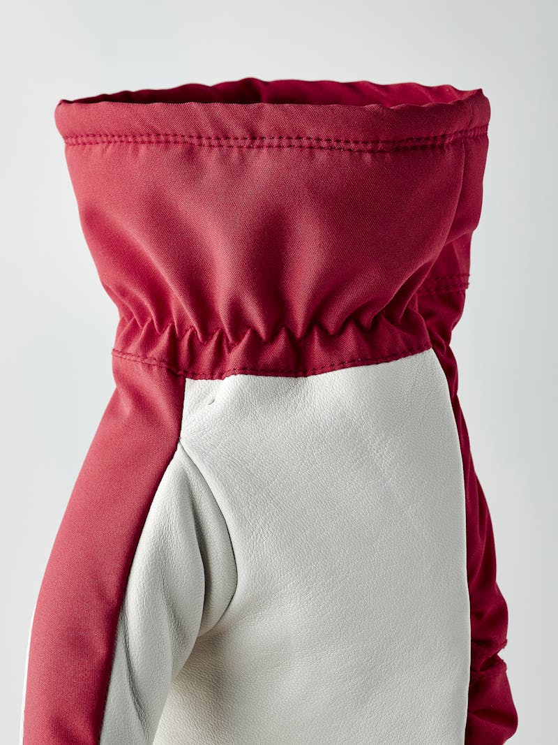 Women's Primaloft Leather Mitt in the color Red (3 of 5)