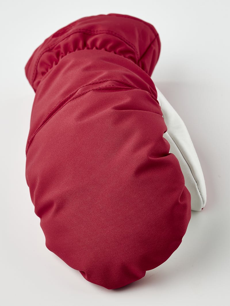 Women's Primaloft Leather Mitt in the color Red (5 of 5)