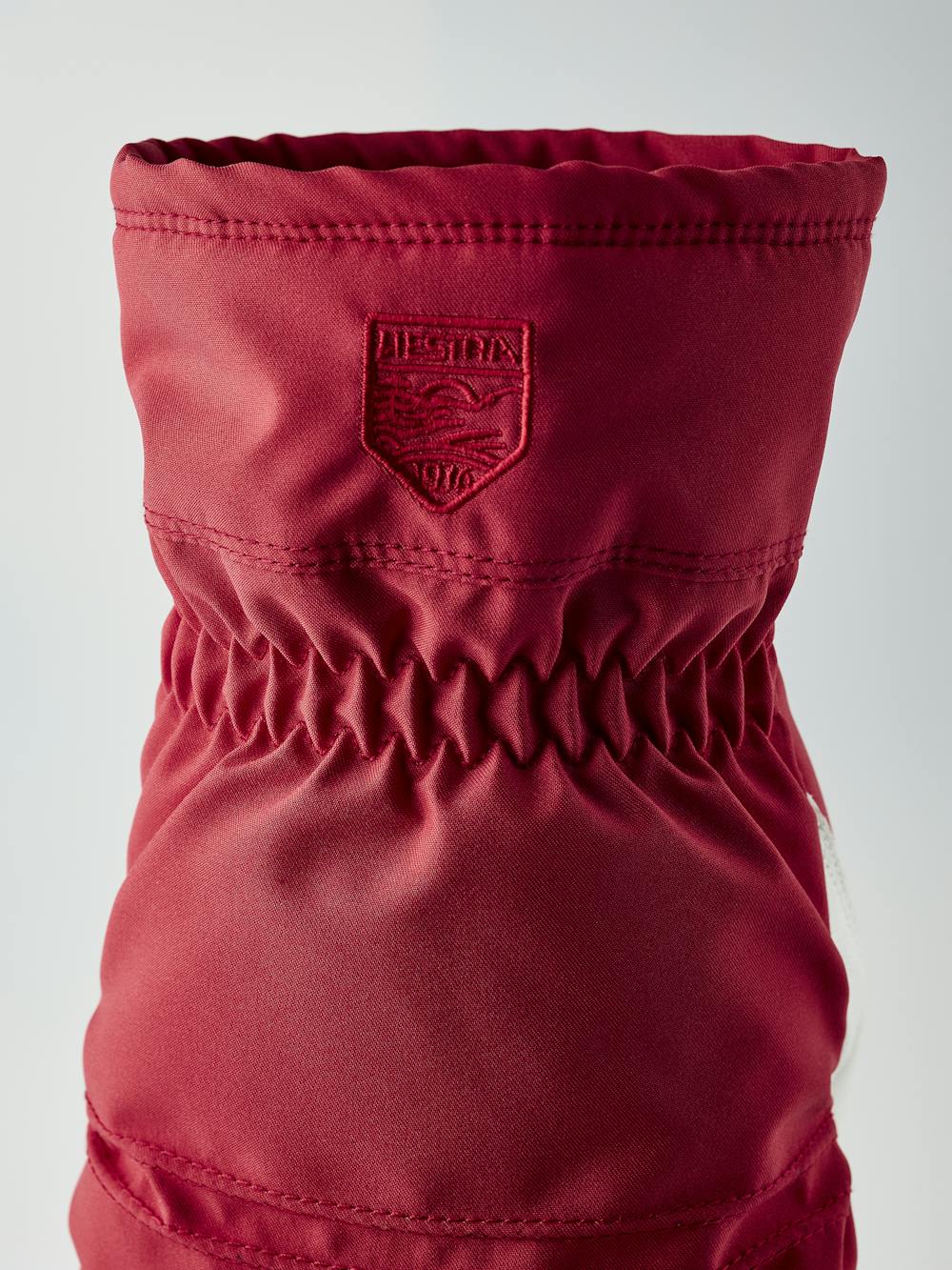 Women's Primaloft Leather Mitt i färgen Röd (4 av 5)