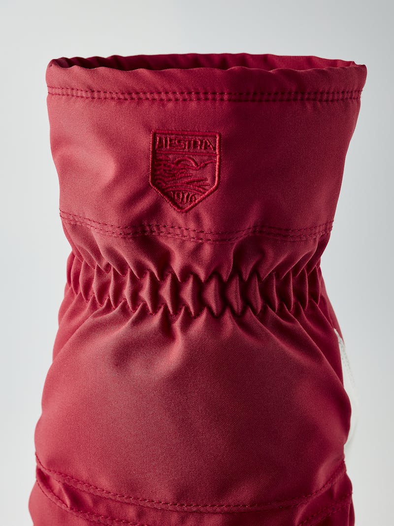 Women's Primaloft Leather Mitt in the color Red (4 of 5)