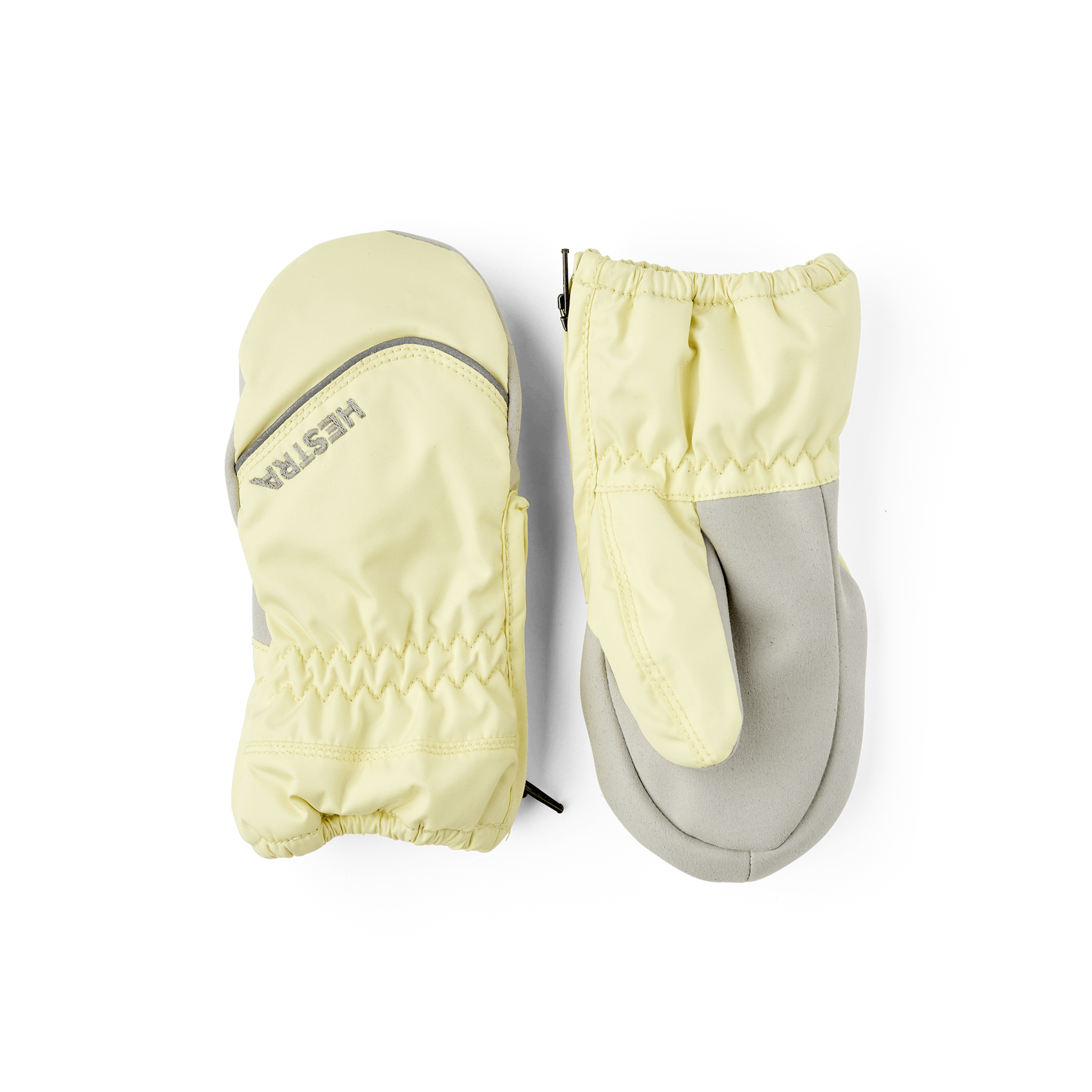 Baby Zip Light Mitt in the color Pale yellow (1 of 4)