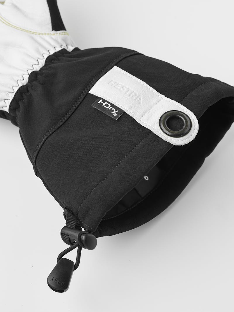 Ergo Grip HDry Descent 5-finger in der Farbe Schwarz & cremeweiß (2 oder 7)