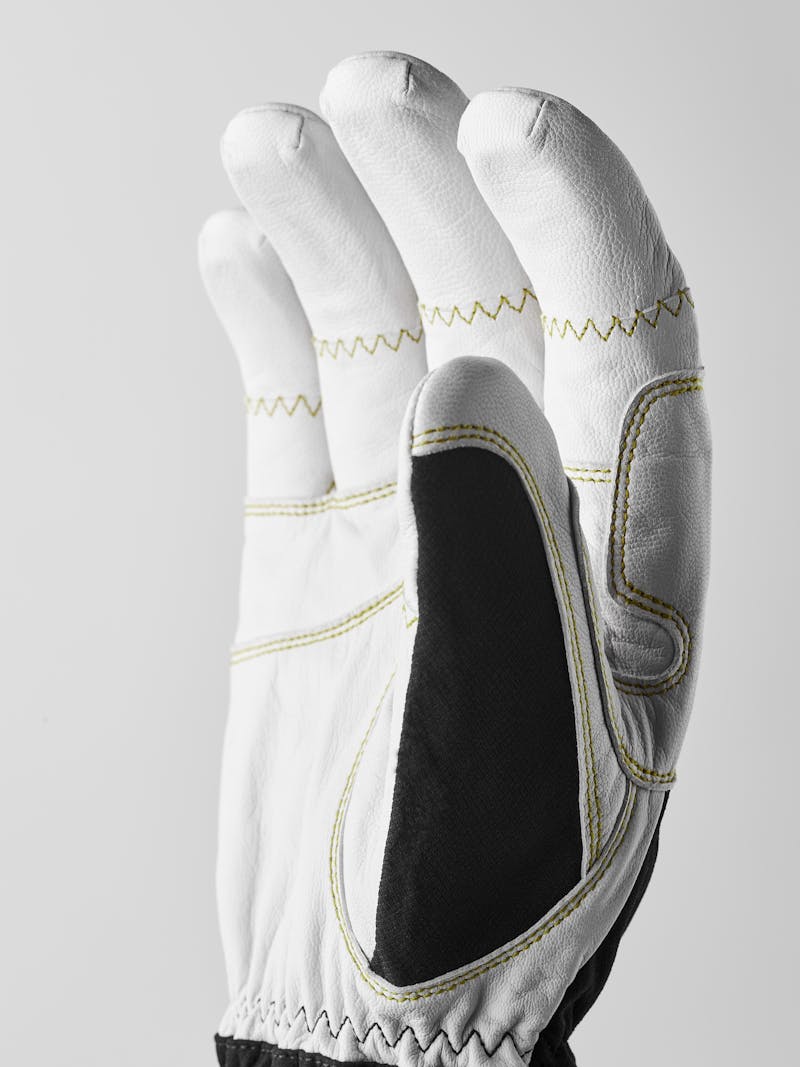 Ergo Grip HDry Descent 5-finger in der Farbe Schwarz & cremeweiß (6 oder 7)