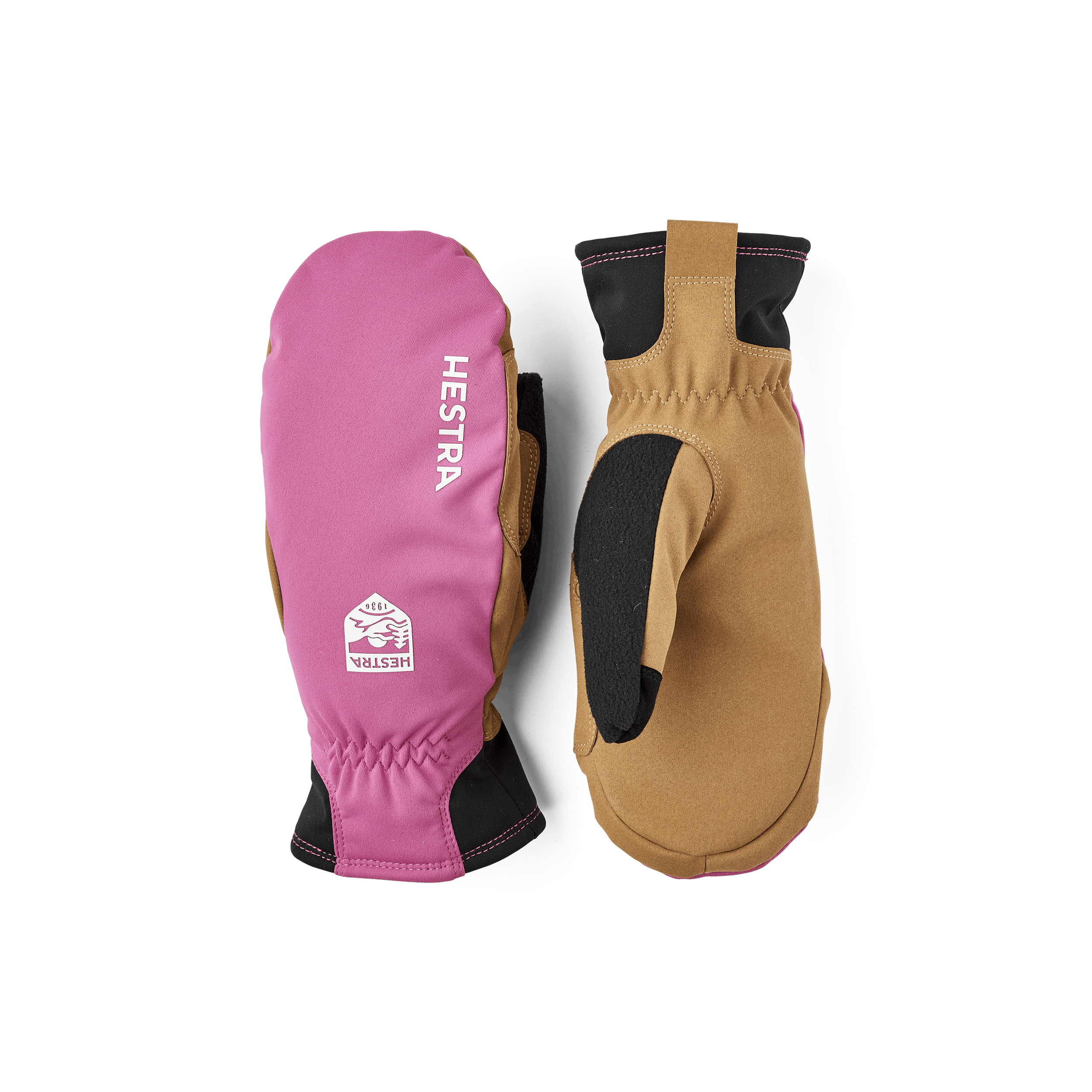 Women´s XC Primaloft Mitt in the color Cerise/tan (1 of 5)