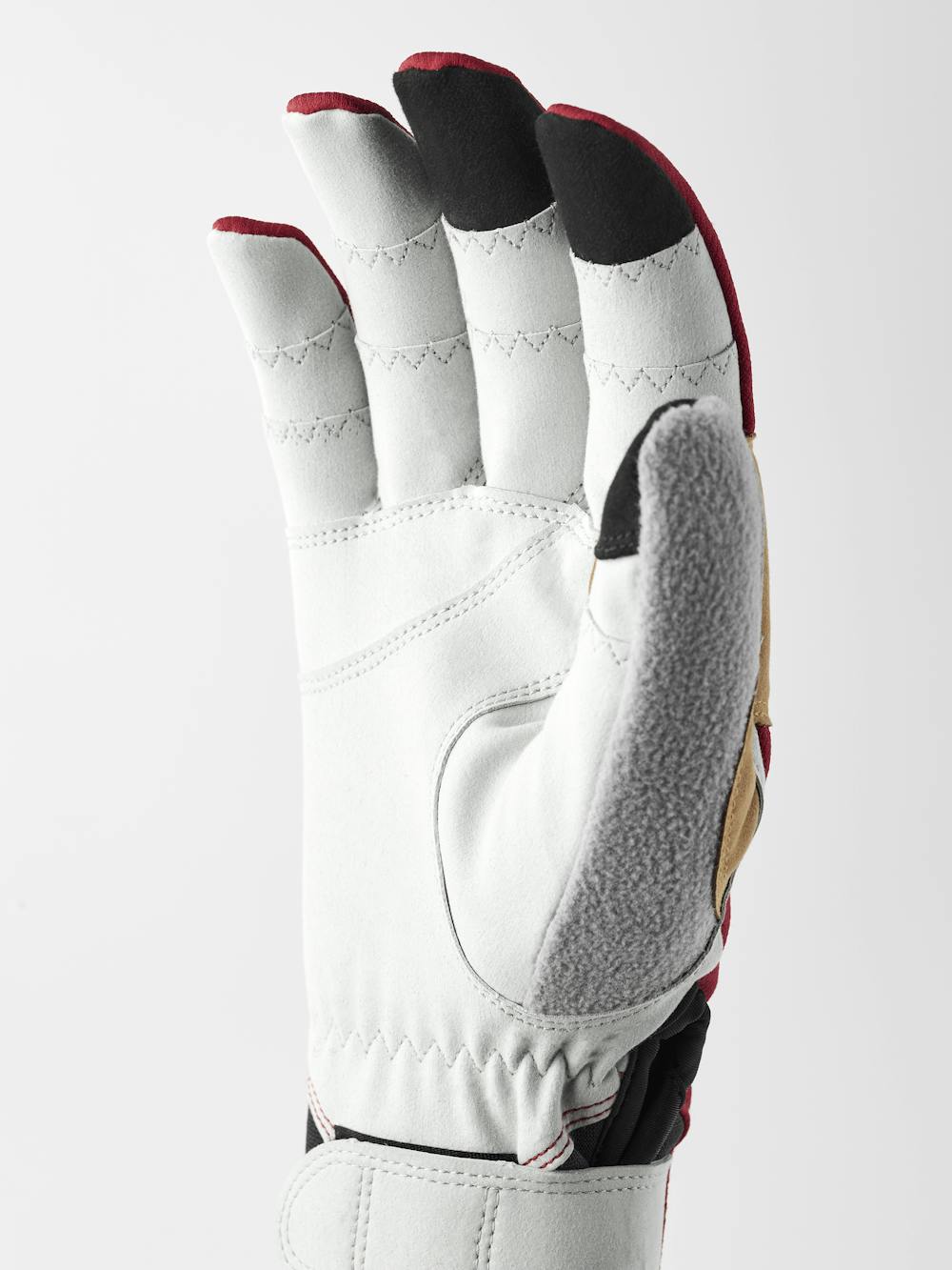 Ergo Grip Wool Touring 5-finger in the color Red/light grey (3 of 6)