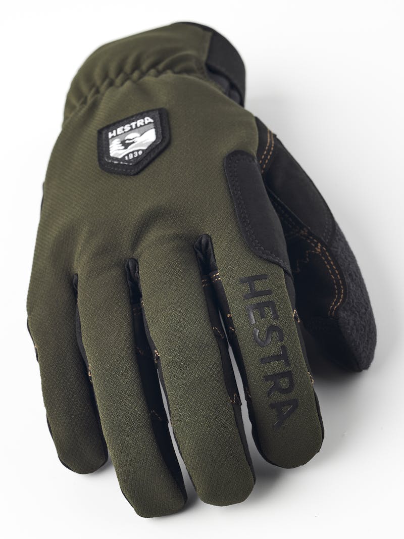 Ergo Grip Wool Touring 5-finger i färgen Dark forest & svart (4 av 6)