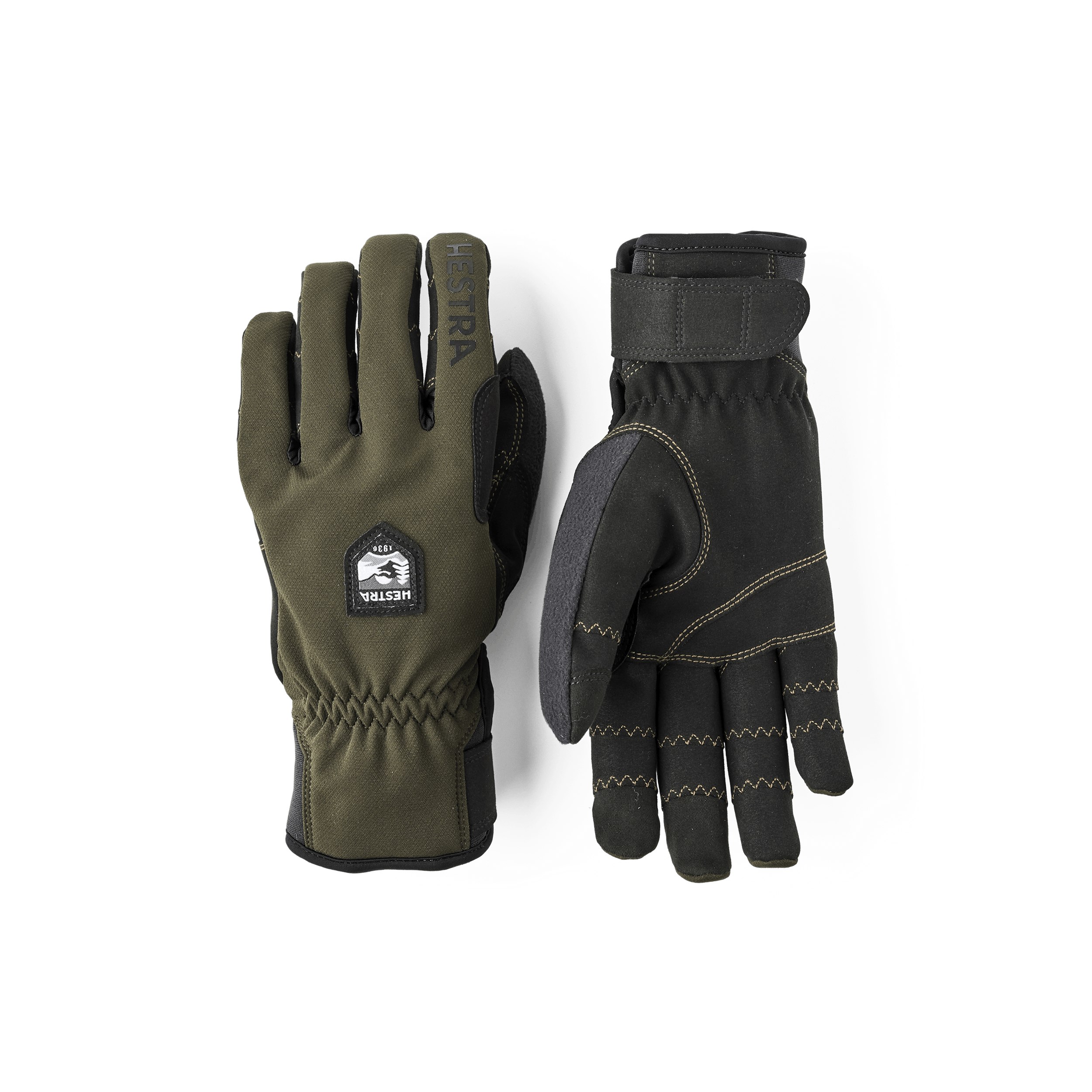 Ergo Grip Wool Touring 5-finger in the color Dark Forest/Black (1 of 6)