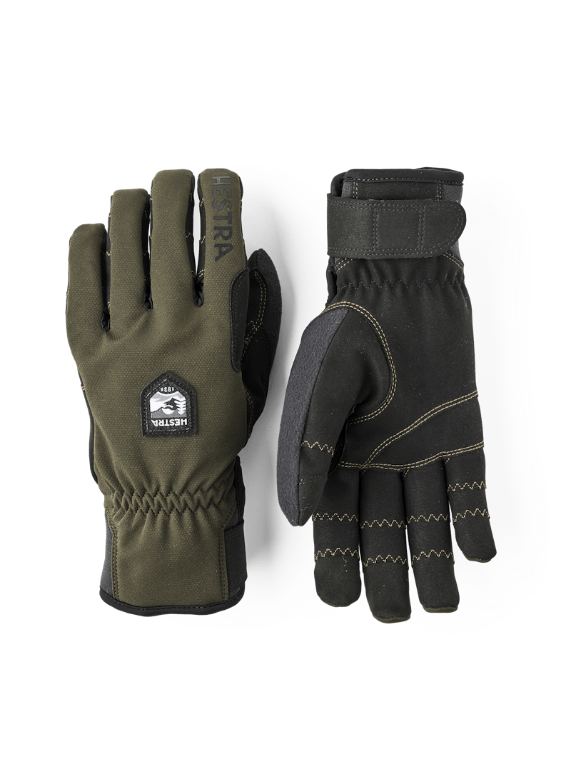 Ergo Grip Wool Touring 5-finger i färgen Dark forest & svart (1 av 6)