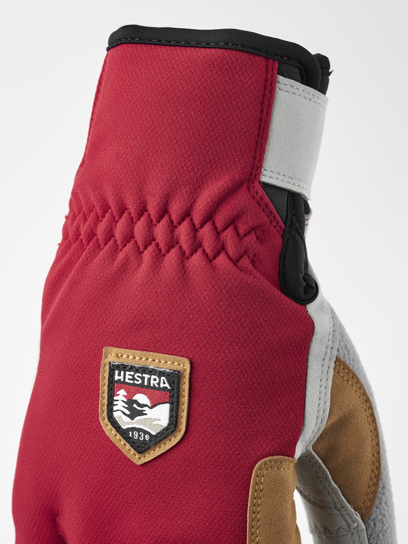 Ergo Grip Wool Touring 5-finger i färgen Red/light grey (2 av 6)